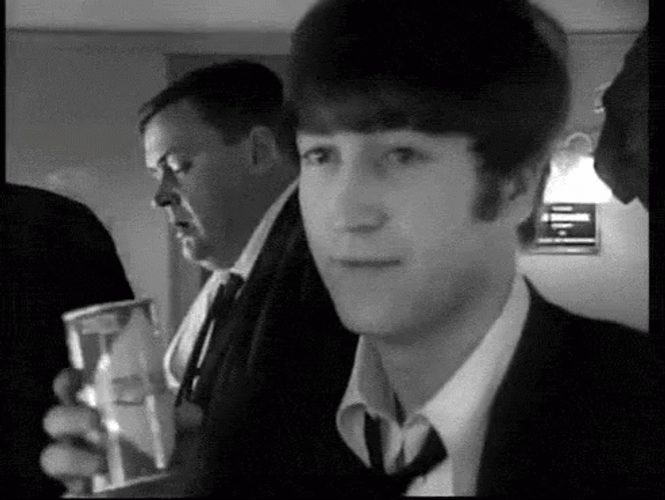 Young John Lennon Smiling GIF