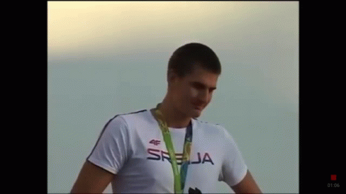 Young Jokic Shaking Head GIF