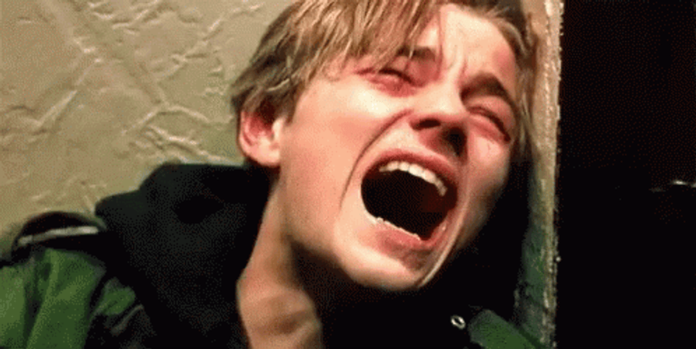 Young Leonardo DiCaprio Crying GIF