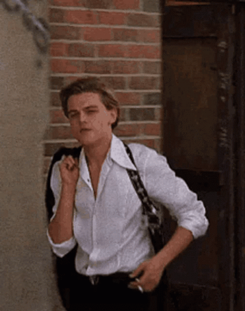 Young Leonardo DiCaprio Walking GIF