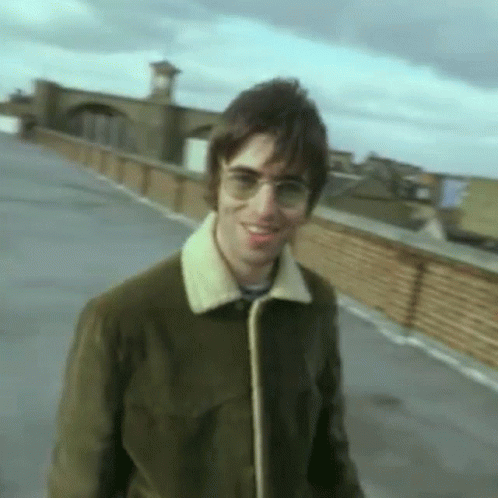 Young Liam Gallagher Smiling GIF