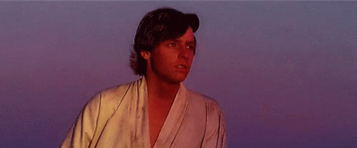 Young Luke Skywalker Staring GIF