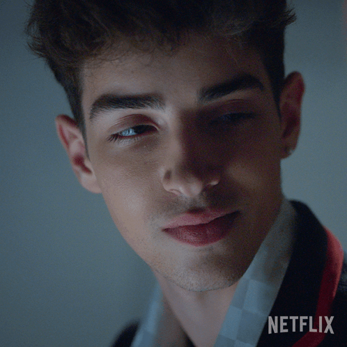 Young Man Close Up Netflix Logo