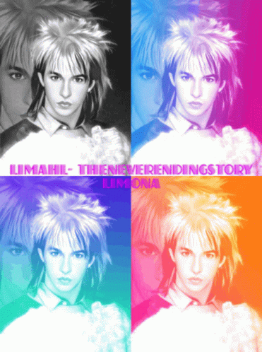 Young Man Collage Limahl The NeverEnding Story Limona