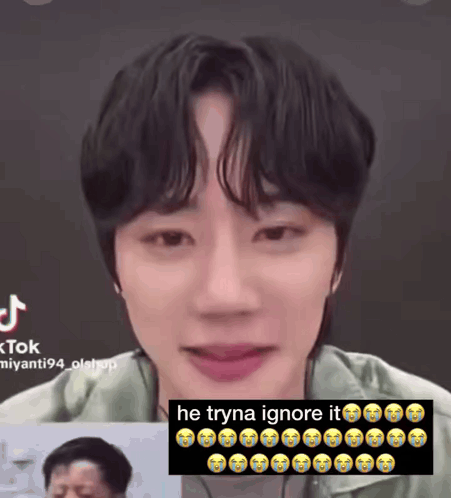 Young Man Crying He Tryna Ignore It