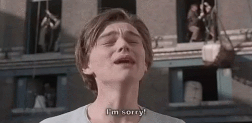Young Man Crying Says I'm Sorry