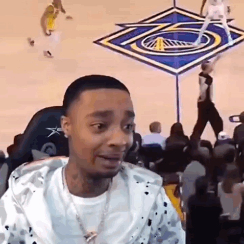 Young Man Dancing In Striped Shirt GIF