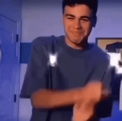 Young Man Dancing With Microphone GIF