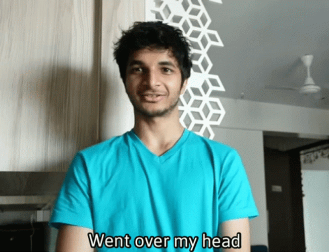 Young Man Explaining Went Over My Head GIF