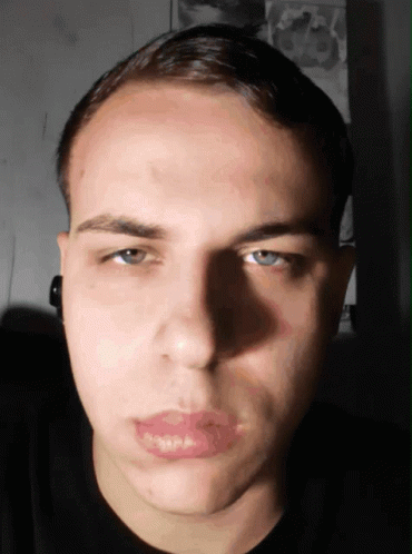 Young Man in Black Shirt