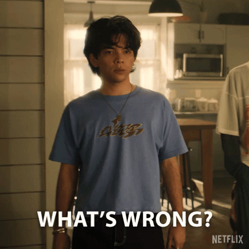 Young Man in Black Shirt Saying All By Myself