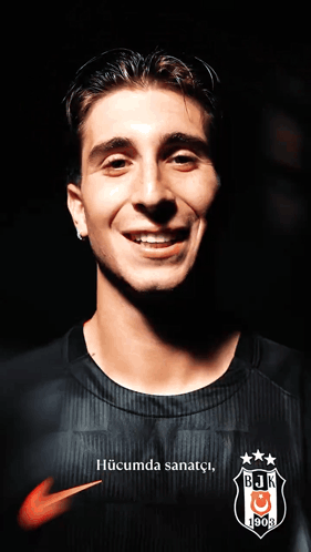 Young Man in Black Shirt With Bjk 1903