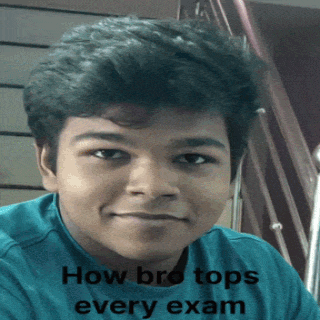 Young Man in Blue Shirt How Bro Tops Every Exam