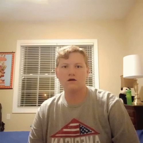 Young Man In California Shirt GIF