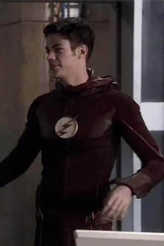 Young Man in Flash Costume