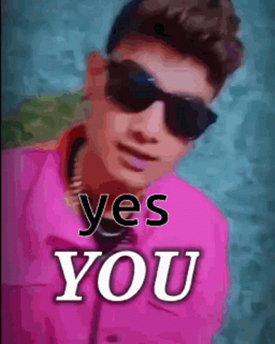 Young Man in Pink Jacket Saying Yes You