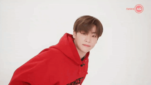 Young Man In Red Hoodie GIF