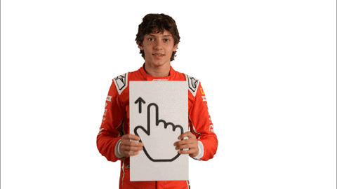 Young Man in Red Jacket With Sign I'm