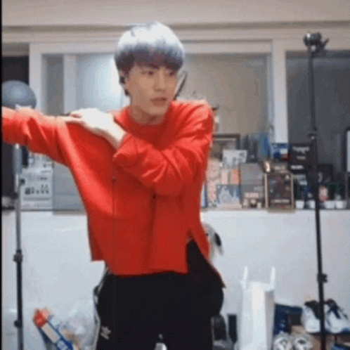 Young Man In Red Sweater GIF