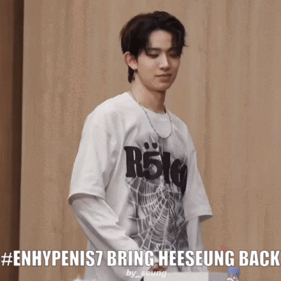 Young Man In Spider Web T-Shirt GIF