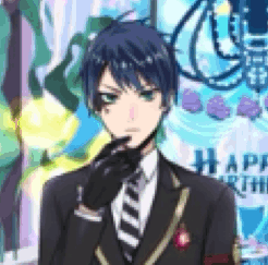 Young Man In Suit And Tie With Birthday Card GIF