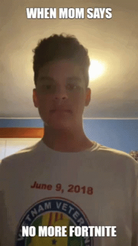 Young Man in Vietnam Veteran Shirt