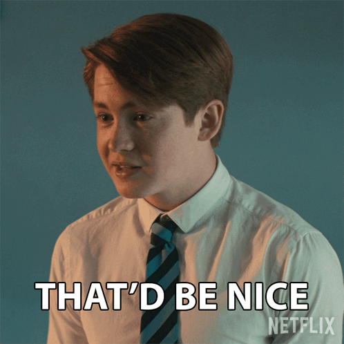 Young Man in White Shirt and Tie Says Be Nice