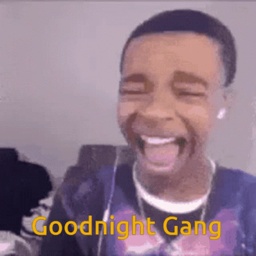 Young Man Laughing Goodnight Gang