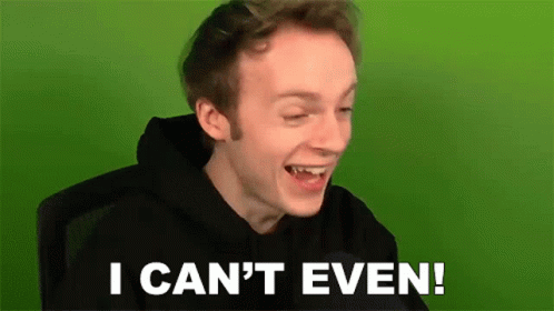 Young Man Making Funny Face Says I Can't Even GIF