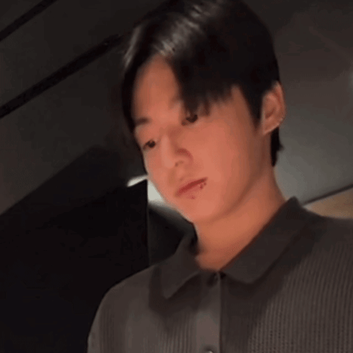 Young Man Piercing Making Face GIF