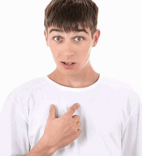 Young Man Pointing At Chest GIF