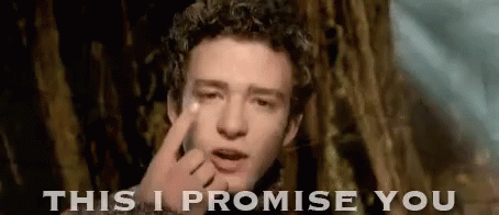 Young Man Pointing at Face Saying This I Promise You