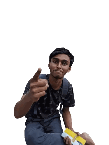 Young Man Pointing With Ei Ki Bolli
