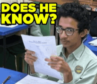 Young Man Reading Does He Know