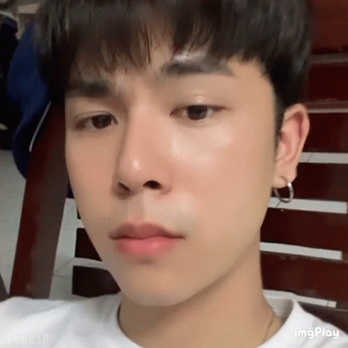 Young Man's Face Close Up