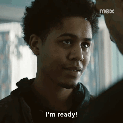 Young Man Saying Im Ready