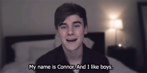 Young Man Saying My Name Is Connor