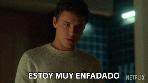 Young Man Says Estoy Muy Enfadado GIF