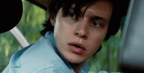 Young Man Sitting In Car Back Seat GIF