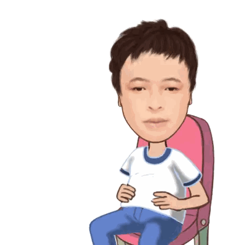 Young Man Sitting in Chair