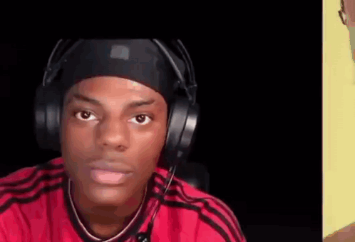Young Man Wearing Headphones and Headband