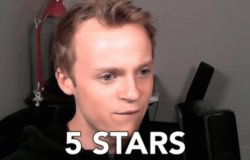 Young Man With 5 Stars Face