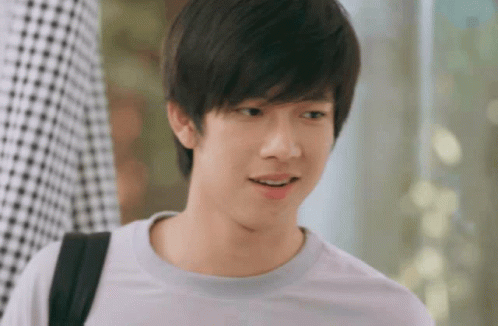 Young Man With Backpack Close Up GIF