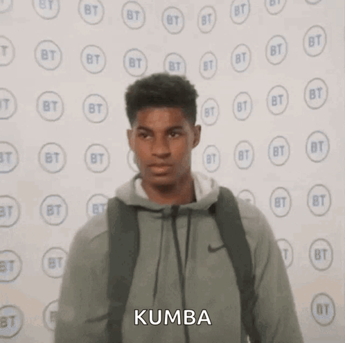 Young Man with Backpack Near Kumba Wall