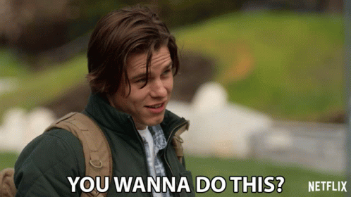 Young Man With Backpack Saying You Wanna Do This GIF