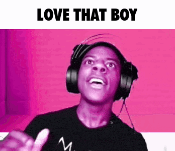 Young Man With Headphones Making Funny Face Pointing