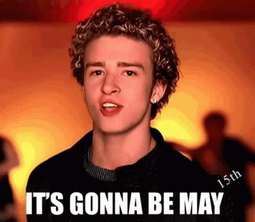 Young Man With Its Gonna Be May GIF