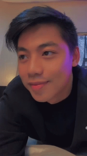 Young Man With Purple Backlight