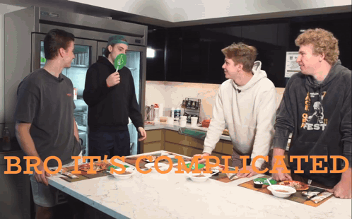 Young Men Around Table Pro It's Complicated