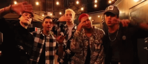 Young Men Making Funny Faces GIF